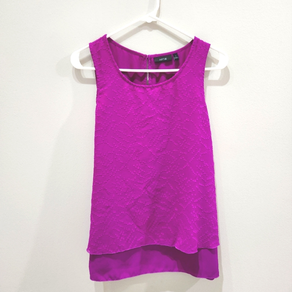 Apt. 9 Sleeveless Purple Blouse